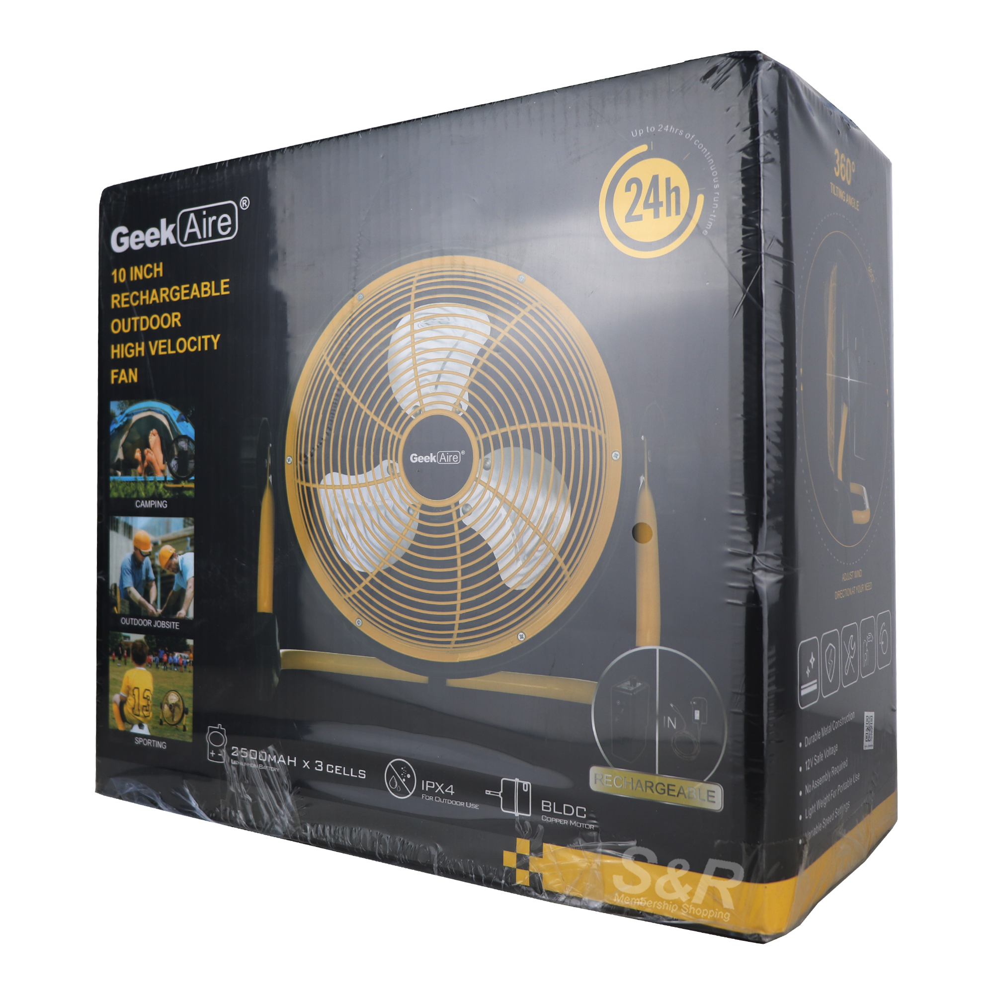 Geek Aire 10 inch Rechargeable Fan